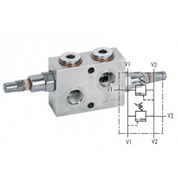Клапан предохранительный перекрёстный VMPDI 1/2" 10-180 BAR