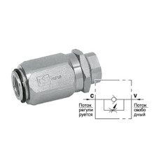 Дроссель цилиндрический VRF 3/4" щелевого типа