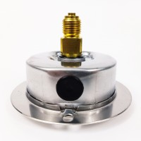 Манометр виброустойчивый WKP1007 (M637PFL0) на 1000 бар, ⌀ 63 мм, G 1/4" фланцевый, глицериновый