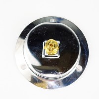 Манометр виброустойчивый WKP1007 (M637PFL0) на 4 бар, ⌀ 63 мм, G 1/4" фланцевый, глицериновый