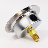 Манометр виброустойчивый WKP1007 (M637PFL0) на 60 бар, ⌀ 63 мм, G 1/4" фланцевый, глицериновый