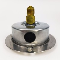 Манометр виброустойчивый WKP1007 (M637PFL0) на 600 бар, ⌀ 63 мм, G 1/4" фланцевый, глицериновый