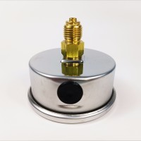 Манометр виброустойчивый WKP1007 (M638PBL) на 4 бар, ⌀ 63 мм, G 1/4" осевой, глицериновый