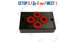 Плита G34 10/02 - M14х1.5 на 1 модуль CETOP 3 / Ду 6 мм (сталь)