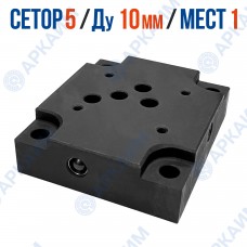 Плита монтажная G66/02 - M18х1.5 стальная на 1 модуль CETOP 5 / Ду 10 мм