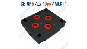 Плита G67/02 - M22х1.5 на 1 модуль CETOP 5 / Ду 10 мм (сталь)