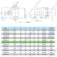 Угловой фланец ADP-DRA-3-40-3/4 M6*20 Hydro Pack (Турция)