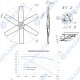 Крыльчатка PAG.600.6-6.P3HR.25°.30.41-3