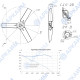Крыльчатка антистатическая PAGAS.500.6-3.P3HR.30°.30.41-3