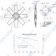 Крыльчатка антистатическая PAGAS.500.8-8.P3HR.25°.40.56-4