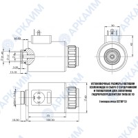 Катушка 220В для распределителей ВЕ10 с разъемом DIN 43650 