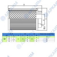 Фильтр всасывающий погружной SF150B112GR090V-CS, аналог OMT, 1 1/2", 90 л/мин, 90 мкм, клапан 0.25 бар, алюминиевая крышка (Китай)