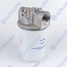 Фильтр всасывающий OMTI10ANR OMT 1 1/4", 10 мкм c перепускным клапаном на 1.7 бар, аналог OMT (Китай)