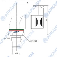 Индикатор загрязненности DE500 1/2 BSP 5 бар для напорных фильтров HMM или HPM OMT (Италия)