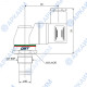 Индикатор загрязненности DE500 1/2 BSP 5 бар для напорных фильтров HMM или HPM OMT (Италия)