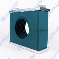 Зажим G1 для трубок и шлангов ⌀ 102 мм (4) усиленный одинарный / пластиковая колодка / приварная пластина