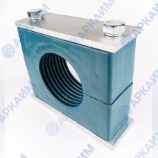 Зажим G1 для трубок и шлангов ⌀ 177,7 мм (7) усиленный одинарный / пластиковая колодка / приварная пластина