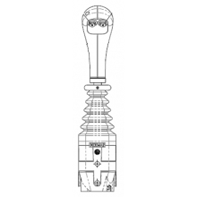 Джойстик тросового управления ID-3369 с двумя кнопками Indemar