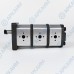 Гидронасос EG2-G-11-11-6-STO-T80-ЕЕ5-EE5-EE4-D-0-0 3-х секционный тандемный [11.1] + [11.1] + [6.1] см3, 2 гр, 1:8 Ø14,7, 2 х Ø19 М8 Ø40 - Ø13 М6 Ø30, правое вращение