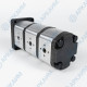 Гидронасос EG2-G-11-11-6-STO-T80-ЕЕ5-EE5-EE4-D-0-0 3-х секционный тандемный [11.1] + [11.1] + [6.1] см3, 2 гр, 1:8 Ø14,7, 2 х Ø19 М8 Ø40 - Ø13 М6 Ø30, правое вращение