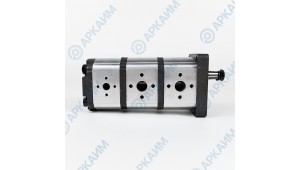 Гидронасос EG2-G-11-11-6-STO-T80-ЕЕ5-EE5-EE4-D-0-0 3-х секционный тандемный [11.1] + [11.1] + [6.1] см3, 2 гр, 1:8 Ø14,7, 2 х Ø19 М8 Ø40 - Ø13 М6 Ø30, правое вращение