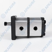 Гидронасос EG2-G-11-11-STO-T80-GG5-GG5-D-0-0 2-х секционный тандемный [11.1] + [11.1] см3, 2 гр, 1:8 Ø14,7, 3/4-3/4, правое вращение