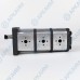 Гидронасос EG2-G-11-11-6-STO-T80-ЕЕ5-EE5-EE4-D-0-0 3-х секционный тандемный [11.1] + [11.1] + [6.1] см3, 2 гр, 1:8 Ø14,7, 2 х Ø19 М8 Ø30 - Ø13 М6 Ø30, правое вращение