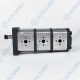 Гидронасос EG2-G-11-11-6-STO-T80-ЕЕ5-EE5-EE4-D-0-0 3-х секционный тандемный [11.1] + [11.1] + [6.1] см3, 2 гр, 1:8 Ø14,7, 2 х Ø19 М8 Ø30 - Ø13 М6 Ø30, правое вращение