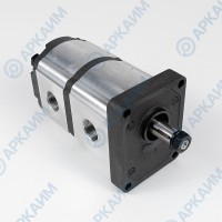 Гидронасос EG2-G-17-11-STO-T80-GG5-GG5-D-0-0 2-х секционный тандемный [16.7] + [11.1] см3, 2 гр, 1:8 Ø14,7, 2 х 3/4-1/2, правое вращение