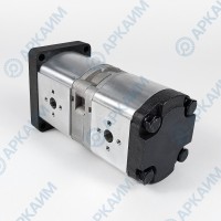 Гидронасос EG2-G-17-11-STO-T80-ЕЕ5-EE5-D-0-0 2-х секционный тандемный [16.7] + [11.1] см3, 2 гр, 1:8 Ø14,7, Ø19 М8 Ø40 - Ø13 М6 Ø30, правое вращение