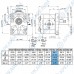 Гидронасос EG2-G-20-STO-T80-EE5-D-0-0 2 гр, 19,6 см3, до 64,7 л/мин, 1:8 Ø14,7, Ø19 М8 Ø40 - Ø13 М6 Ø30, правое вращение