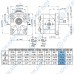 Гидронасос EG2-G-23-STO-T80-EE5-D-0-0 2 гр, 22,7 см3, до 63,6 л/мин, 1:8 Ø14,7, Ø19 М8 Ø40 - Ø13 М6 Ø30, правое вращение