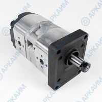 Гидронасос EG2-G-4-4-STO-T80-ЕЕ4-EE4-D-0-0 2-х секционный тандемный [4.2] + [4.2] см3, 2 гр, 1:8 Ø14,7, Ø13 М6 Ø30 - Ø13 М6 Ø30, правое вращение