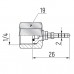 Фитинг под манометр прямой G 1/4", для рукава 2 мм