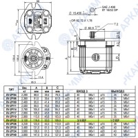 Гидронасос Vivoil G2P5552SCBA (XV-2P/22) 2 гр, 22.80 см3, до 66 л/мин, Ø15, M6, правое вращение, чугунный фланец