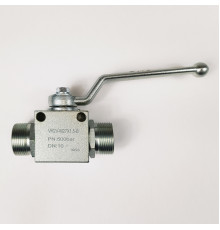 Кран шаровый двухходовой VH2V-M27x1.5 HFD резьба M27x1.5 до 500 бар