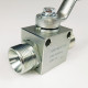 Кран шаровый двухходовой VH2V-M27x1.5 HFD резьба M27x1.5 до 500 бар.