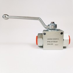 Кран шаровый трехходовой VH3V-G3/4-L HFD резьба G3/4" до 315 бар тип L Кран шаровый трехходовой VH3V-G3/4-L HFD резьба G3/4" до 315 бар тип L