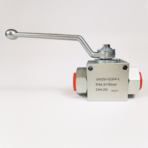 Кран шаровый трехходовой VH3V-G3/4-L HFD резьба G3/4" до 315 бар тип L
