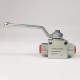 Кран шаровый трехходовой VH3V-G3/8-L HFD резьба G3/8" до 500 бар тип L