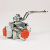 Кран шаровый трехходовой VH3V-G3/8-L HFD резьба G3/8" до 500 бар тип L