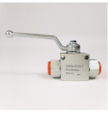 Кран шаровый трехходовой VH3V-G1/2-T HFD резьба G1/2" до 500 бар тип T