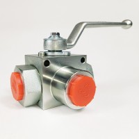 Кран шаровый трехходовой VH3V-G3/4-T HFD резьба G3/4" до 315 бар тип T