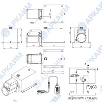 Мини гидростанция HPU5-G2.1D(10L)1(12V)W(1.6kw)10WU 10л, 12В 100 бар Мини гидростанция HPU5-G2.1D(10L)1(12V)W(1.6kw)10WU 10л, 12В 100 бар
