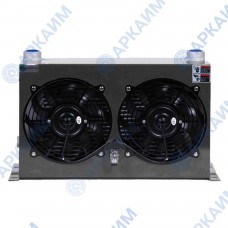 Маслоохладитель KY-100TL, до 100л/мин, с двумя вентиляторами 12В с реле на 50 °С