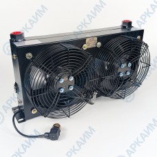 Маслоохладитель KY-100TL, до 100л/мин, с двумя вентиляторами 220В с реле на 50 °С Маслоохладитель KY-100TL, до 100л/мин, с двумя вентиляторами 220В с реле на 50 °С