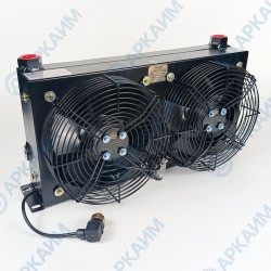 Маслоохладитель KY-100TL, до 100л/мин, с двумя вентиляторами 220В с реле на 50 °С