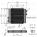 Радиатор гидравлический МО2КДМ, 200л/мин, 400*320*90мм, G1BSP, КП6