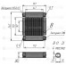 Радиатор гидравлический МО05, 40л/мин, 240*147*90мм, 1 BSP