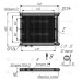 Радиатор гидравлический МО3KВ, 200 л/мин, 470*460*113мм, G1 1/4BSP